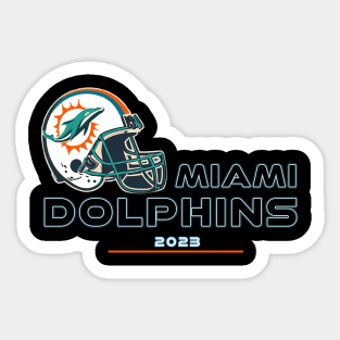 Miami Dolphins Retro Sticker